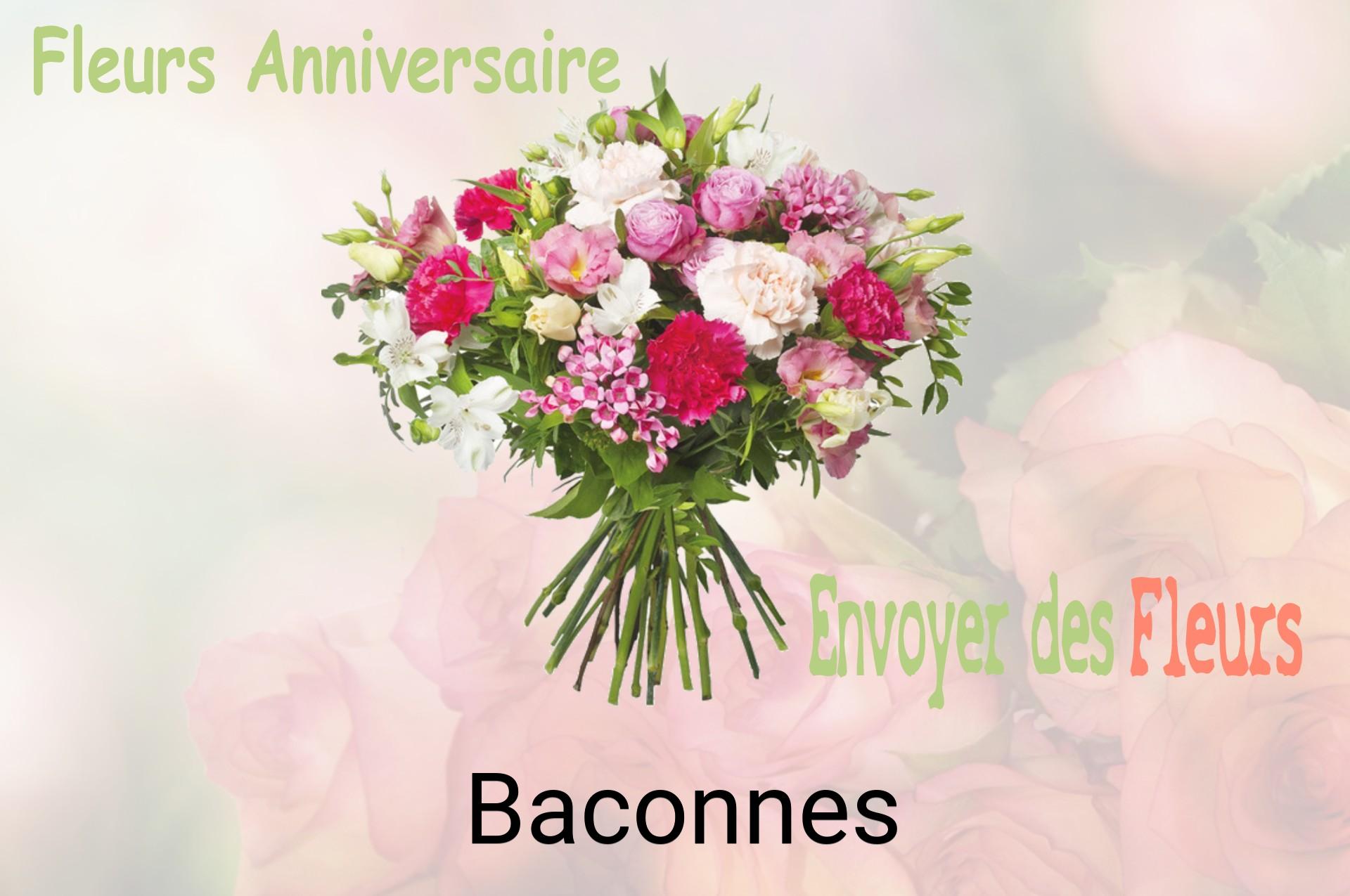 Bouquet de fleurs d’anniversaire livré à Baconnes